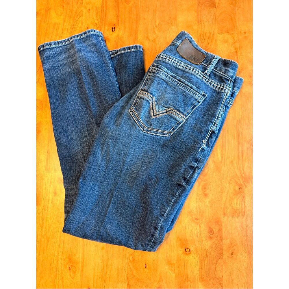 BKE Denim Men's Jake Straight Jeans Medium Wash 33R‎